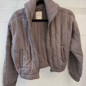 Stoosh Taupe Quilted Jacket